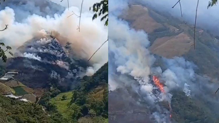 Dos incendios forestales mantienen en alerta a comunidades de Norte de Santander