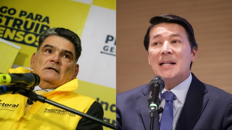 Procurador Eljach y registrador Penagos. Foto: Colprensa.