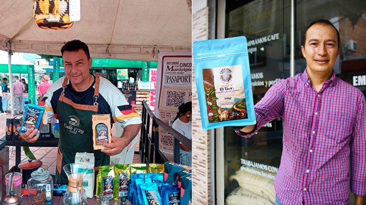 Reagan Rodríguez es el fundador de Catara y Alfonso López Santana es el creador de las marcas El Alcázar Café Ocañerita y Café 1729./  Foto: cortesía