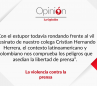 La violencia contra la prensa