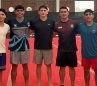 Jorman Álvarez, Ángel Barajas, Yan Dairon Zabala, Jossimar Calvo (director técnico) y Camilo Vera, las cartas de la gimnasia colombiana en los Juegos Centroamericanos y del Caribe.