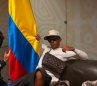Lamine Yamal con la bandera de Colombia. Captura de Instagram de Yamal.