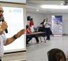 El coronel Carlos Otálora, director comercial de Satena, se reunió con empresarios y gremios del turismo, en Cúcuta. / Foto: cortesía Cámara de Comercio para La Opinión