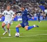La selección francesa se dejó sorprender de ltalia que la aguó la victoria. 