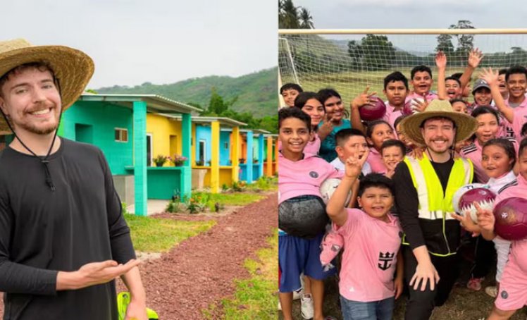 MrBeast regala 100 casas en Latinoamérica