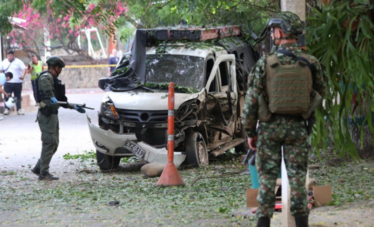 Así quedó el sector de El Escobal tras la explosión de un posible paquete bomba