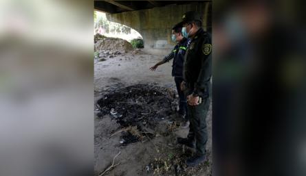 La intervención se hizo a la altura del Puente Elias M. Soto. / Foto: Cortesía