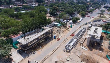La obra registra un 93% de avance, así lo dio a conocer la Secretaría de Infraestructura del municipio.