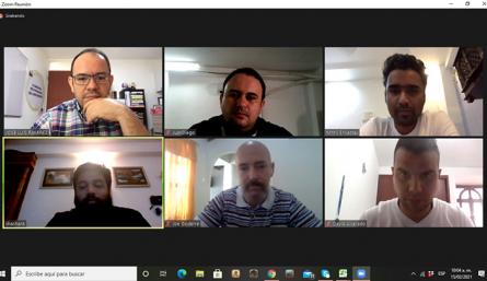 Encuentro virtual que sostuvieron la alcaldía y empresarios locales con sus similares de la India, para hablar de nuevas tecnologías e intercambio de experiencias empresariales.