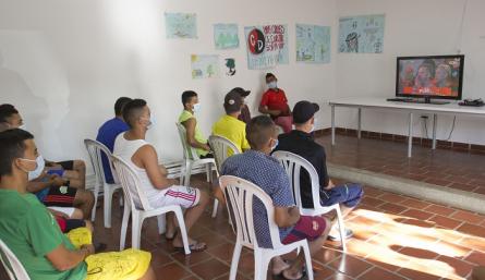 En el Centro de Atención Integral para Habitantes de Calle en Cúcuta reciben ayuda psicosocial y otros beneficios. 