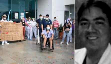 El enfermo Leyder Moncada (Izquierda) al salir de la Medical Duarte. El médico Isidoro Jaimes (derecha) trabajaba del hospital de Los Patios. / Foto: Cortesía