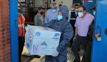 A Cúcuta llegaron 1.346 dosis de Pfizer, pues este viernes comienza la vacunación. / Foto: Cortesía