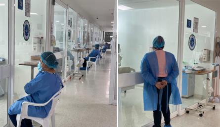 Por la seguridad del paciente y la de su familia, la institución solo autoriza un acompañante en el servicio, de domingo a domingo. / Foto: Cortesía
