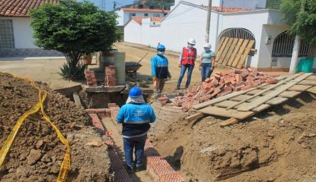 La construcción del sistema de alcantarillado pluvial apoyará el progreso de la urbanización Heliópolis./ Foto: Cortesía/ La Opinión.  