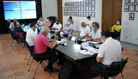 Aspecto de la reunión ayer, en la Gobernación de Norte de Santander/ Foto cortesía 