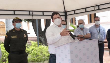 El ministro de Justicia, Wilson Ruiz, recordó que cuando llegó al cargo, en septiembre de 2020, tenía 54,5% de hacinamiento y hoy está en 21.3%. / Foto: Alfredo Estévez