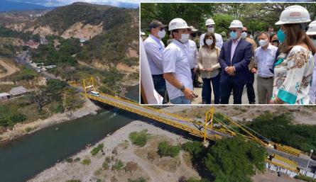 El nuevo puente de El contará con 140 metros de longitud y tendrá una inversión de $40 mil millones. / Foto: Presidencia