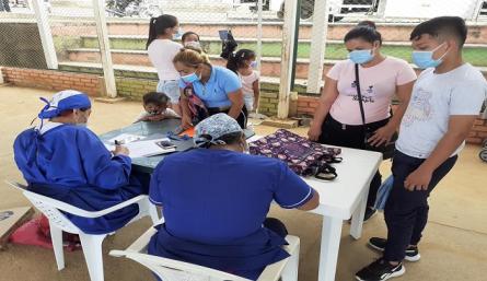 Las jornadas de salud se adelantan en La Palmita. / Cortesía 