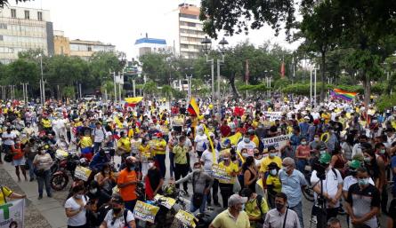 Nueva jornada de manifestaciones en Cúcuta.