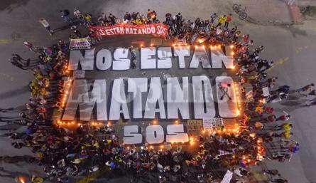 Velatón en Cúcuta.