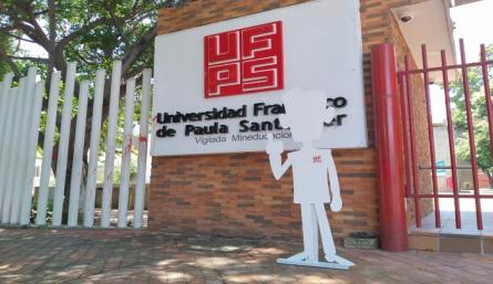 Plantón de estudiantes de la UFPS en Cúcuta./Foto: La Opinión