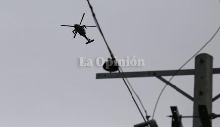 Helicóptero sobrevolando Cúcuta. 