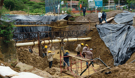 Avanzan las obras para mitigar los desastres ocasionados por lluvias./Foto: La Opinión