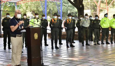 El alcalde Jairo Yáñez afirmó que “la verdadera seguridad la formulamos los ciudadanos decentes”, lo que no avalan la corrupción, y “llevando cultura ciudadana”. / Foto: Cortesía