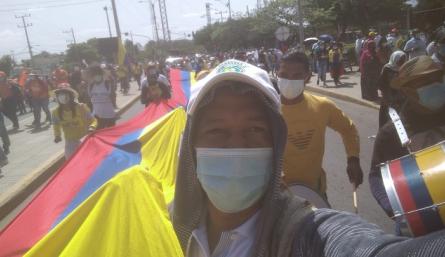 Con muestras artísticas culminó la marcha de los profesores en Cúcuta./Foto: cortesía