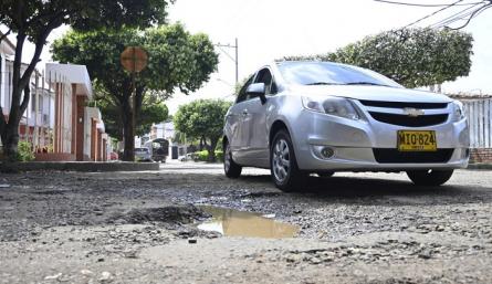 Calle 22 del barrio El Rosal.