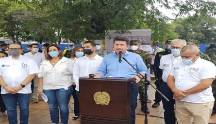 Ministro de Defensa, Diego Molano en el Bicentenario de Villa del Rosario./Foto: La Opinión