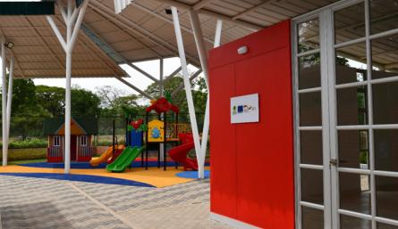 Las instalaciones cuentan ahora con otra aula, baterías sanitarias adecuadas y espacios lúdicos. / Foto: Cortesía