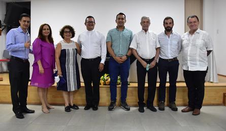 Darío Higuera, Fabiola García Herreros, María Lourdes García Herreros,  padre Harold Castilla, José Miguel Bonilla, Gonzalo Unda, Francisco José Unda y Julio César García Herreros.