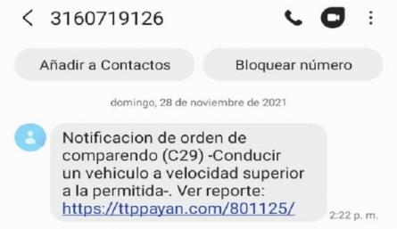 Algunas notificaciones están llegando desde estos números: 3160719126 y 3155962967. / Foto : Cortesía / La Opinión 