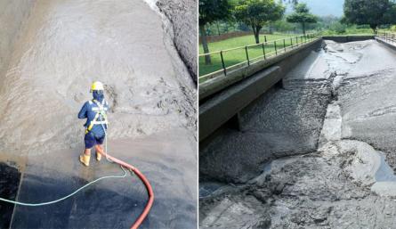 Aguas Kpital Cúcuta había informado desde el viernes sobre la afectación por alta turbidez en las fuentes ríos Zulia y Pamplonita, debido a las fuertes lluvias recientes; además, de la reparación en daño presentado de red matriz. / Foto: Aguas Kpital