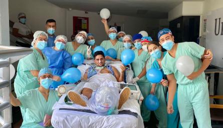 Saliendo del hospital
