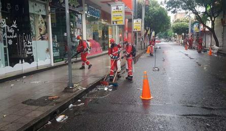 Veolia recogió 35 toneladas de basura tras la Navidad./Foto cortesía