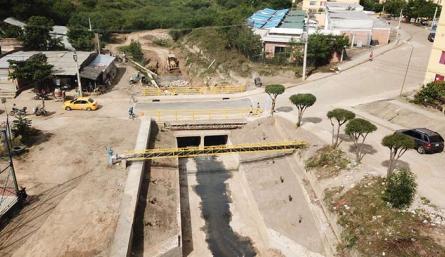 Box culvert que construyó la alcaldía en Cormoranes./Foto cortesía