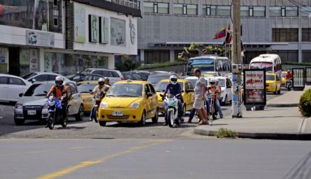 Tráfico en las calles de Cúcuta