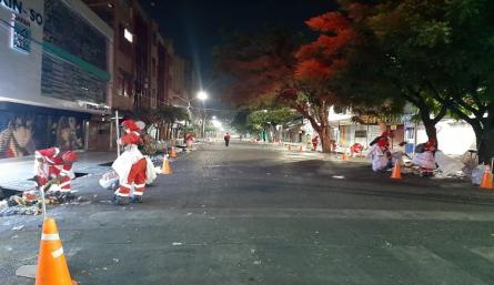 Jornada especial de limpieza en la zona céntrica de Cúcuta. /Cortesía para La Opinión