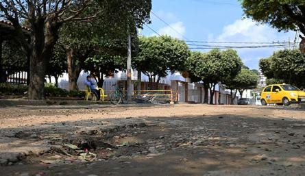 calles del barrio El Rosal están intransitables./Foto Jorge Gutiérrez