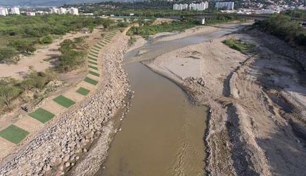 obras de protección de las márgenes del río Pamplonita./Foto Juan Pablo Cohen