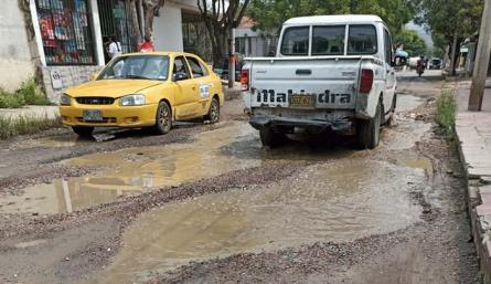 Las calle se encuentran en mal estado