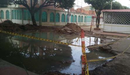 La reparación inició en febrero. 