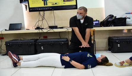 Preparan a estudiantes y maestros de Cúcuta para saber reaccionar en emergencias./Foto: cortesía Alcaldía de Cúcuta