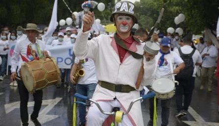 Inicia movilización por la paz de Norte de Santander./Foto: Juan Pablo Cohen - La Opinión