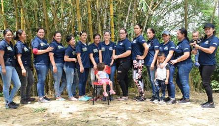 Mujeres de la vereda El Amparo, en Palmarito./Foto cortesía