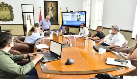 La mañana de ayer una comisión de proyectos especiales de Corponor, se reunió con el alcalde de Cúcuta, Jairo Yáñez y con la subsecretaría de Medio Ambiente municipal-.