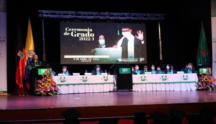 La ceremonia se desarrolló de manera presencial. / Foto: Cortesía / La Opinión 