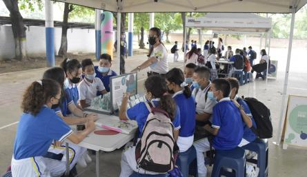 Museo móvil recorrió cuatro colegios de Cúcuta./Foto: Pablo Castillo - La Opinión